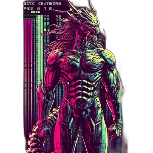 creature, robot, animal, dragon transparent PNG cut-out