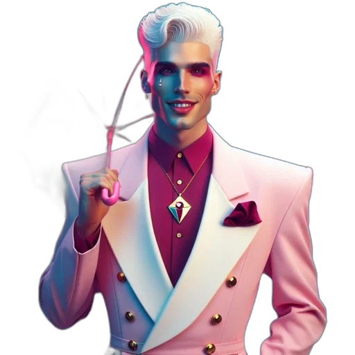 jacket, staff, umbrella, weapon transparent PNG cut-out