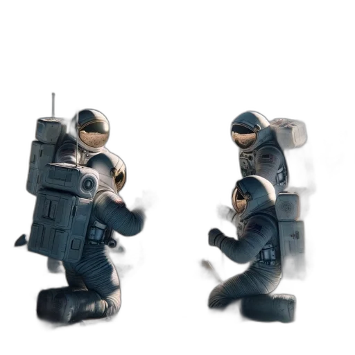 robot, weapon, jacket, 3d render transparent PNG cut-out