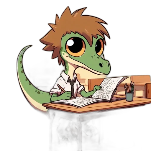 dragon, staff, animal, cartoon transparent PNG cut-out