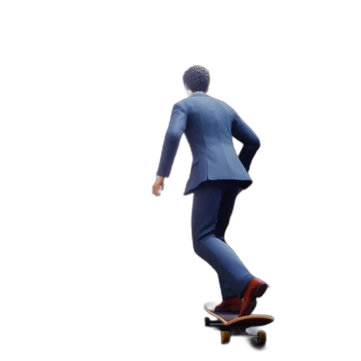 jacket, robot, shoes, staff transparent PNG cut-out
