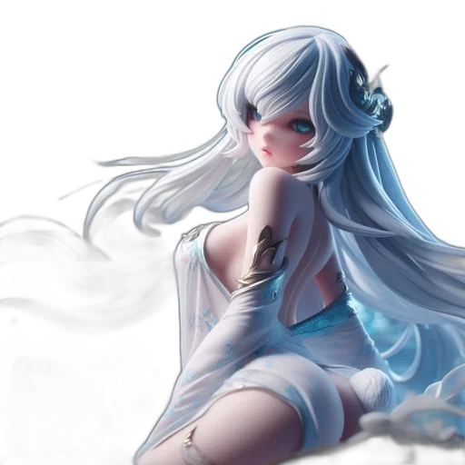 dress, fantasy art, anime, concept art transparent PNG cut-out