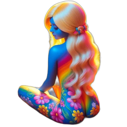 hair, dress, crown, mask transparent PNG cut-out