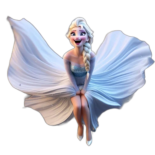 dress, concept art, 3d render, fantasy art transparent PNG cut-out