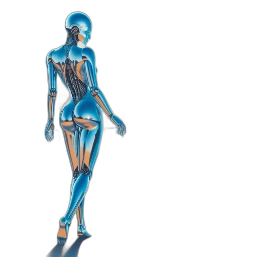 robot, dress, jewelry, 3d render transparent PNG cut-out