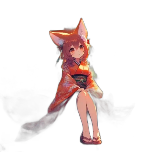 dress, staff, creature, hat transparent PNG cut-out