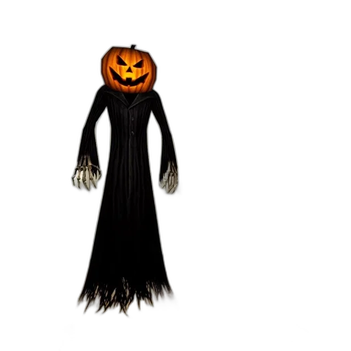 creature, dress, staff, mask transparent PNG cut-out