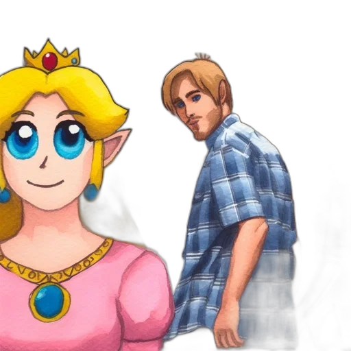 crown, dress, pixel art, concept art transparent PNG cut-out