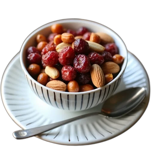 food, crown, 3d render, photorealistic transparent PNG cut-out