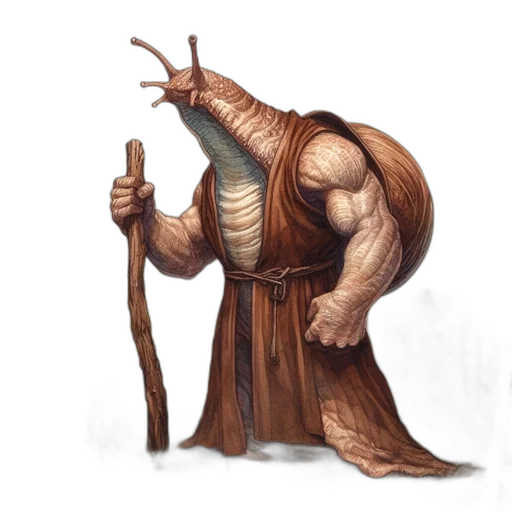 dragon, creature, staff, sword transparent PNG cut-out
