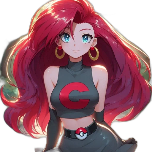 staff, dress, hair, anime transparent PNG cut-out
