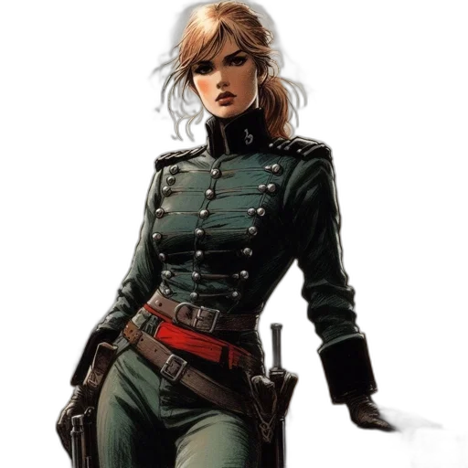 staff, jacket, concept art, comic book art transparent PNG cut-out