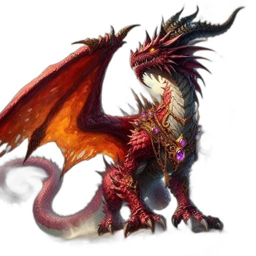 dragon, staff, creature, sword transparent PNG cut-out