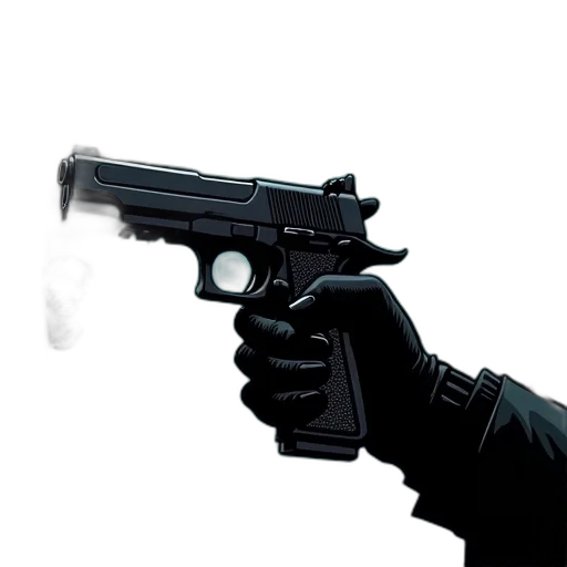 weapon, mask, jacket, staff transparent PNG cut-out