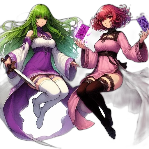 concept art, fantasy art, watercolor, pixel art transparent PNG cut-out