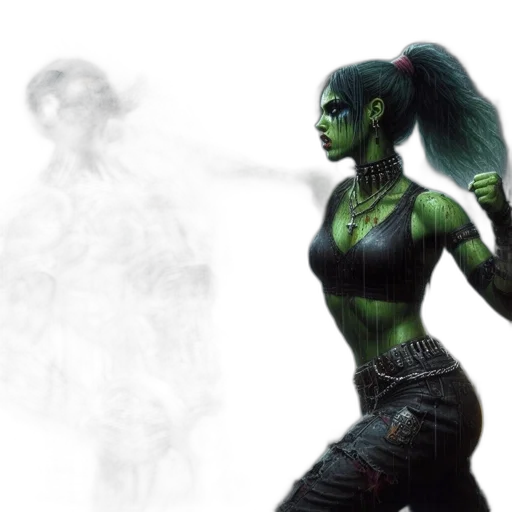 concept art, fantasy art, 3d render, comic book art transparent PNG cut-out