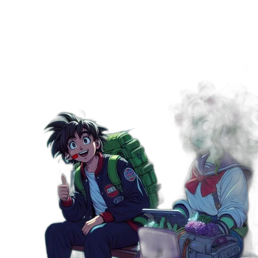 jacket, robot, bottle, creature transparent PNG cut-out