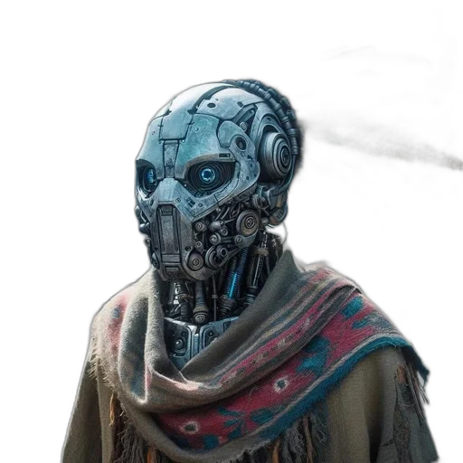robot, mask, face, creature transparent PNG cut-out
