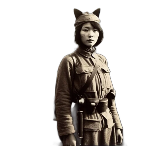 staff, animal, mask, photorealistic transparent PNG cut-out