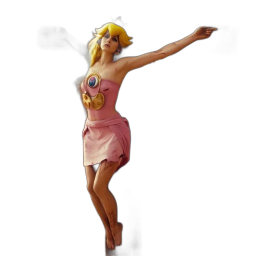 dress, staff, concept art, 3d render transparent PNG cut-out