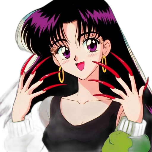 vaporwave, anime, cartoon, pixel art transparent PNG cut-out