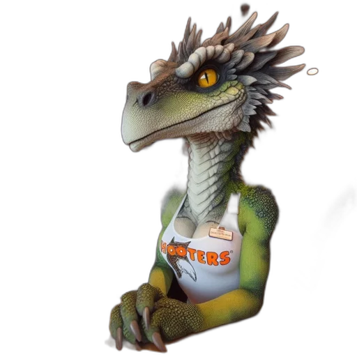 dragon, animal, staff, creature transparent PNG cut-out