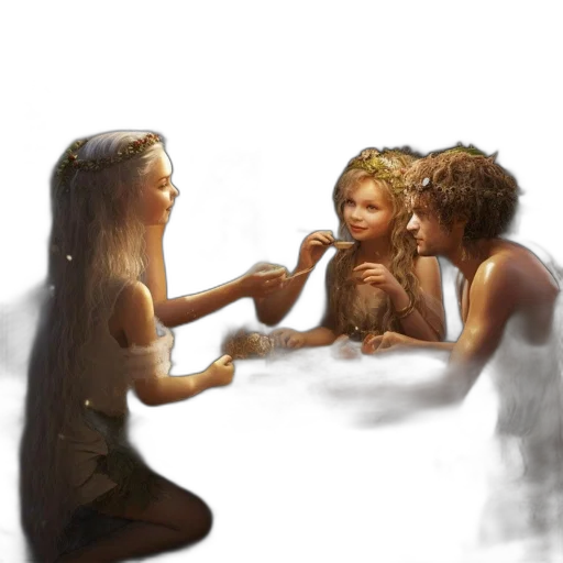 concept art, fantasy art, photorealistic, 3d render transparent PNG cut-out