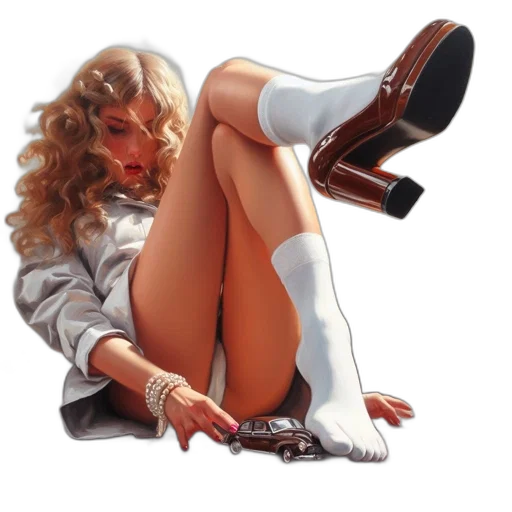 shoes, photorealistic, concept art, comic book art transparent PNG cut-out
