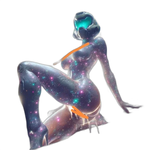 robot, staff, dress, jewelry transparent PNG cut-out