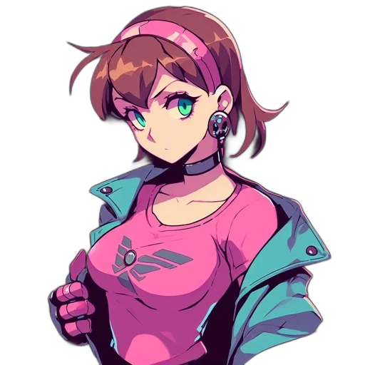 jacket, staff, weapon, robot transparent PNG cut-out