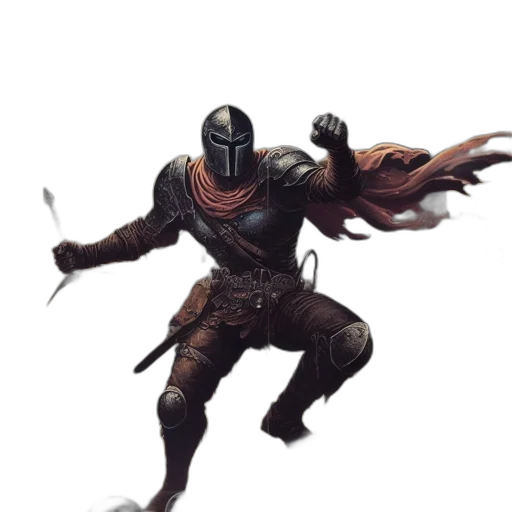 creature, staff, sword, mask transparent PNG cut-out
