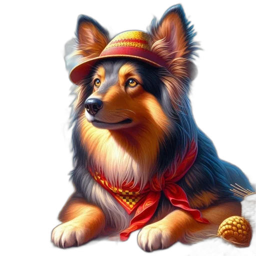 staff, hat, animal, crown transparent PNG cut-out