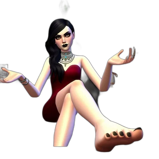 staff, dress, concept art, 3d render transparent PNG cut-out