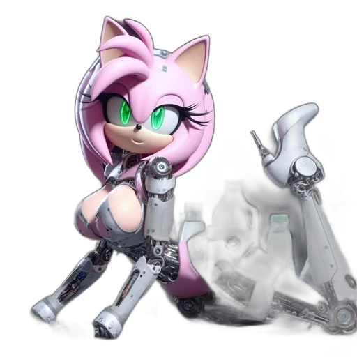 robot, weapon, concept art, cyberpunk transparent PNG cut-out