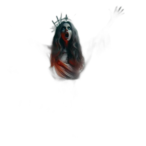 creature, hair, mask, face transparent PNG cut-out