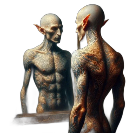 creature, concept art, fantasy art, photorealistic transparent PNG cut-out
