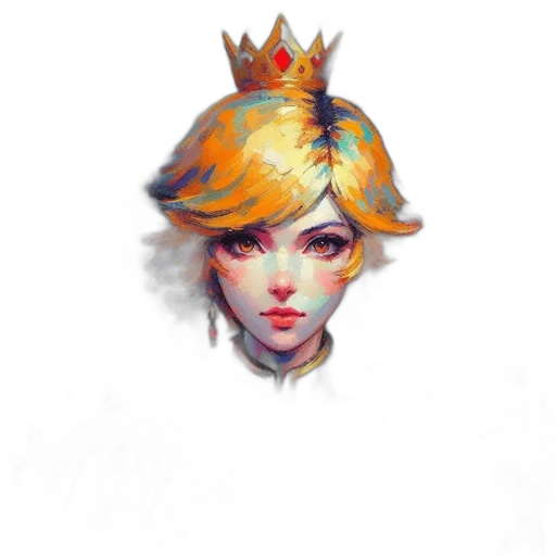 crown, hat, face, staff transparent PNG cut-out