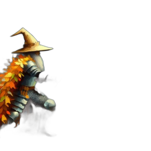 dragon, weapon, staff, hat transparent PNG cut-out