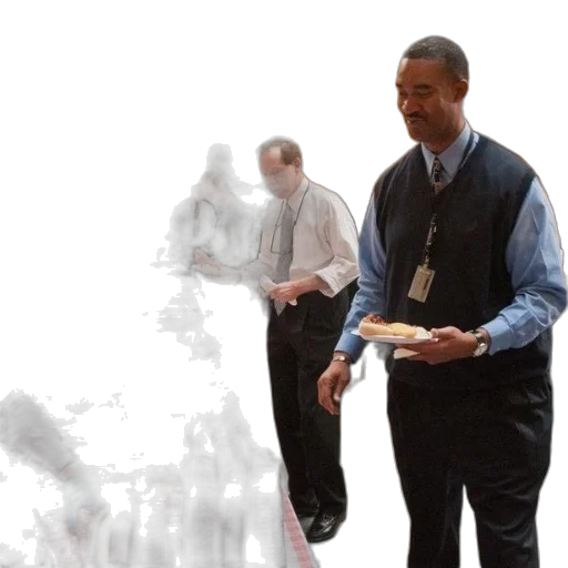 staff, fog, man, blue transparent PNG cut-out