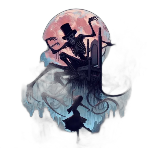 hat, mask, umbrella, staff transparent PNG cut-out