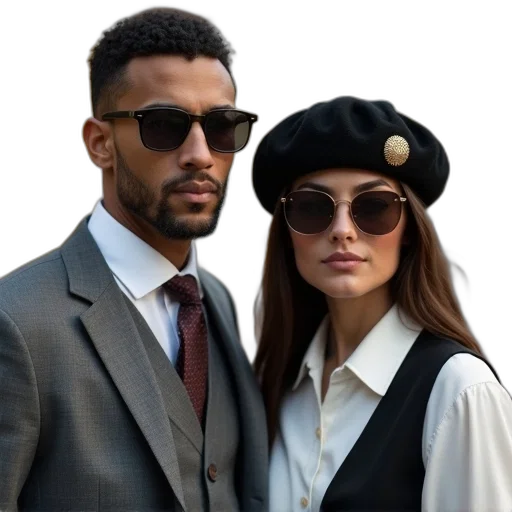 hat, jacket, city street, man transparent PNG cut-out