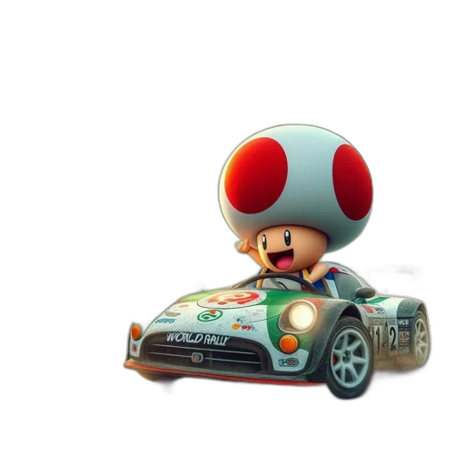 car, 3d render, concept art, anthropomorphic transparent PNG cut-out
