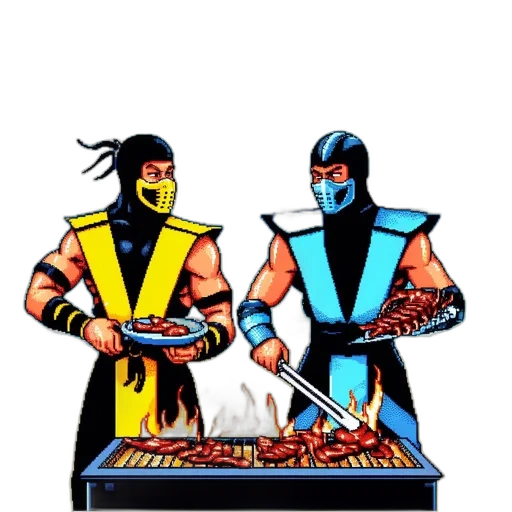 food, comic book art, concept art, pixel art transparent PNG cut-out