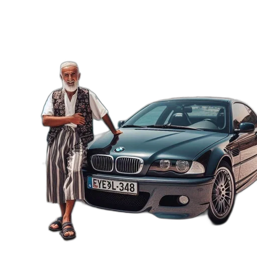 car, photorealistic, concept art, 3d render transparent PNG cut-out