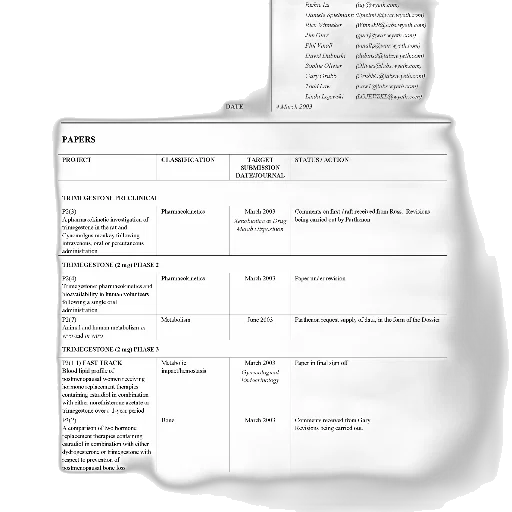 document, titled, current, projects transparent PNG cut-out