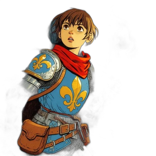 jacket, sword, weapon, fantasy art transparent PNG cut-out
