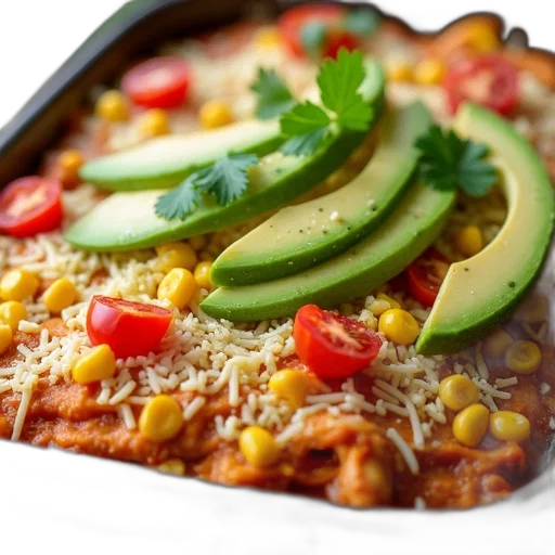 food, photorealistic, 3d render, casserole transparent PNG cut-out