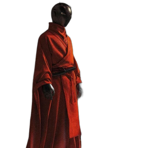 dress, jacket, staff, mask transparent PNG cut-out