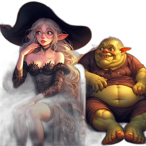 concept art, fantasy art, pixel art, 3d render transparent PNG cut-out