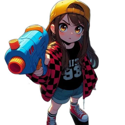 weapon, jacket, animal, anime transparent PNG cut-out